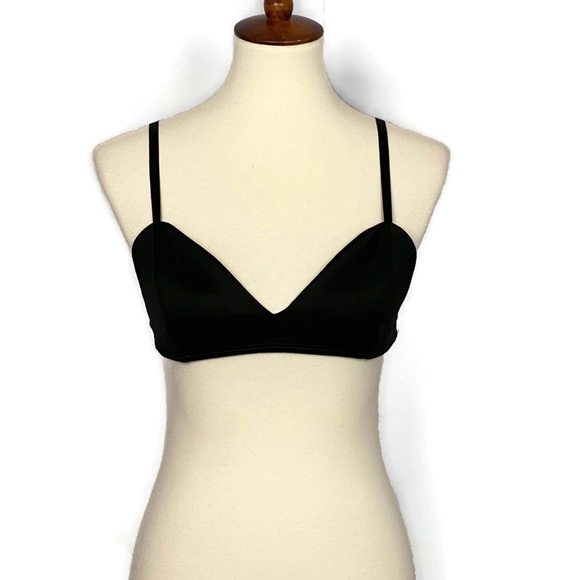 Fashion Nova Lightly Padded Black Bralette Small - Picture 2 of 8